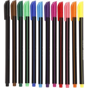 Marqueur Colortime Fineliner - couleurs mélangées - 12 pcs Marqueur Colortime Fineliner - couleurs mélangées - 12 pcs