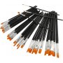 Ensemble de pinceaux YellowLine - no. 0+2+4+8+12+16 - 36 pices