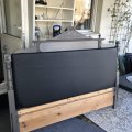 Image client Tissu d'ameublement Vinyle / Cuir Artificiel Noir - 140 cm