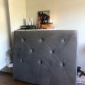 Image client Velours polyester 150 cm - Gris argenté