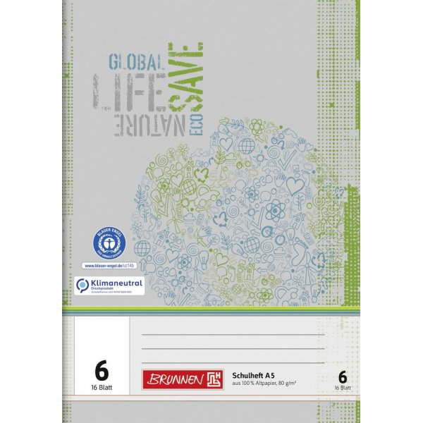 Livret scolaire - Papier recycl A5 (32 pages)