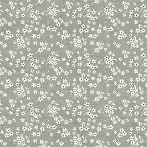 Tissu ciré textile Milflores vert Tissu ciré textile Milflores vert