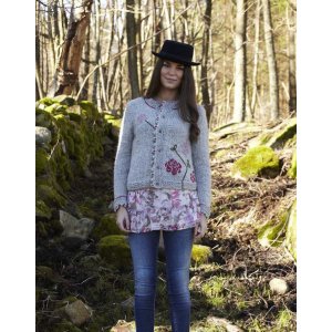 Patron tricot - Cardigan (fleurs) Patron tricot - Cardigan (fleurs)