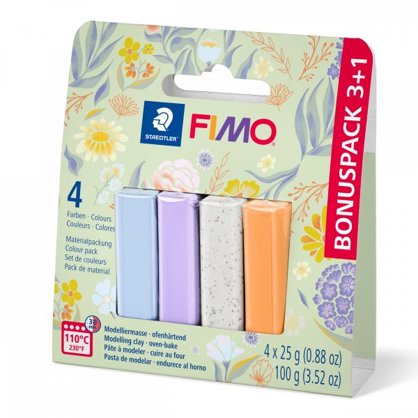 Fimo Soft 3+1 x 25g - Bloomy Fimo Soft 3+1 x 25g - Bloomy