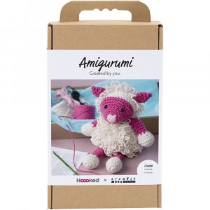 Kit DIY amigurumi mouton rose et blanc cassé - 1 paquet. Kit DIY amigurumi mouton rose et blanc cassé - 1 paquet.