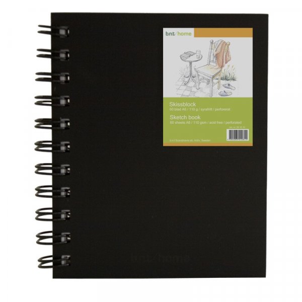 Carnet de croquis avec dos en spirale