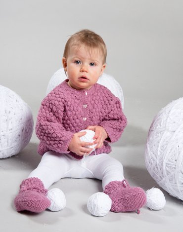 Patron tricot - Cardigan, bonnet et chaussettes