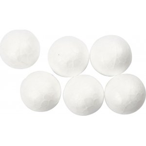 Boules en polystyrène - blanc - Ø1,5 cm - 200 pcs Boules en polystyrène - blanc - Ø1,5 cm - 200 pcs