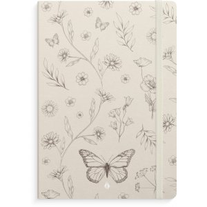 Carnet de notes de luxe A5 à lignes papillon Carnet de notes de luxe A5 à lignes papillon