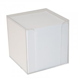 Bloc Cube avec Support - Blanc Bloc Cube avec Support - Blanc