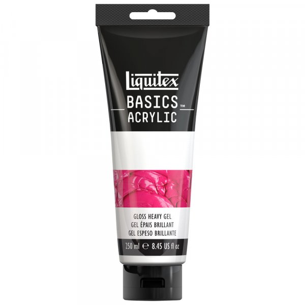 Mdium acrylique - Additifs Liquitex Basics - 250 ml - Tub Gloss Heavy Gel