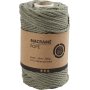 Fil macram - vert mousse - 4 mm - 55 m