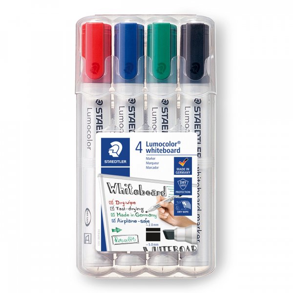 Stylo pour tableau blanc Lumocolor 2-5 mm - 4 stylos