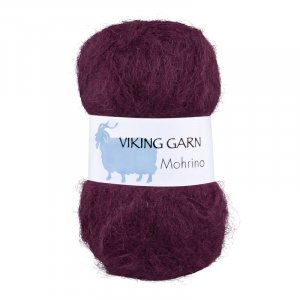 Fil Viking Mohrino 50g - Bourgogne (570) Fil Viking Mohrino 50g - Bourgogne (570)