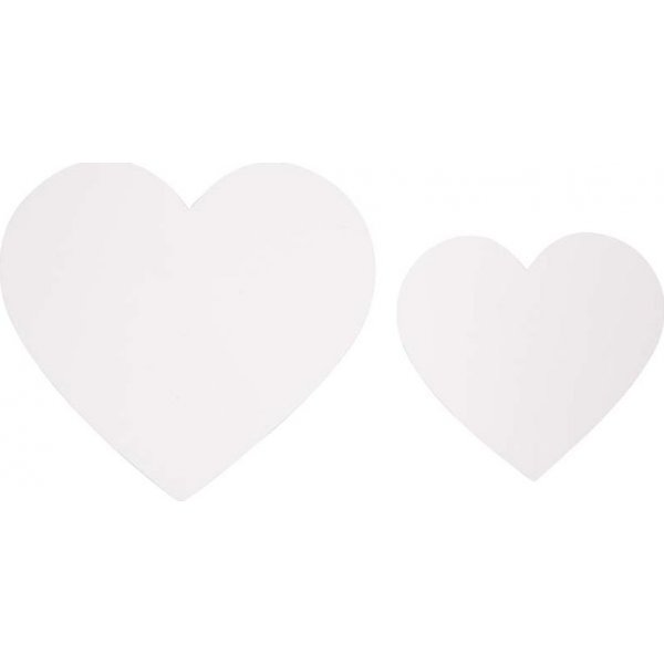 Coeurs - blanc - 2 x 25 pcs