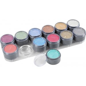 Grimas Face Paint - palette de maquillage - couleurs nacres - 12 x 15 ml Grimas Face Paint - palette de maquillage - couleurs nacres - 12 x 15 ml