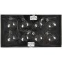 Boules en verre - transparentes - 8 pcs