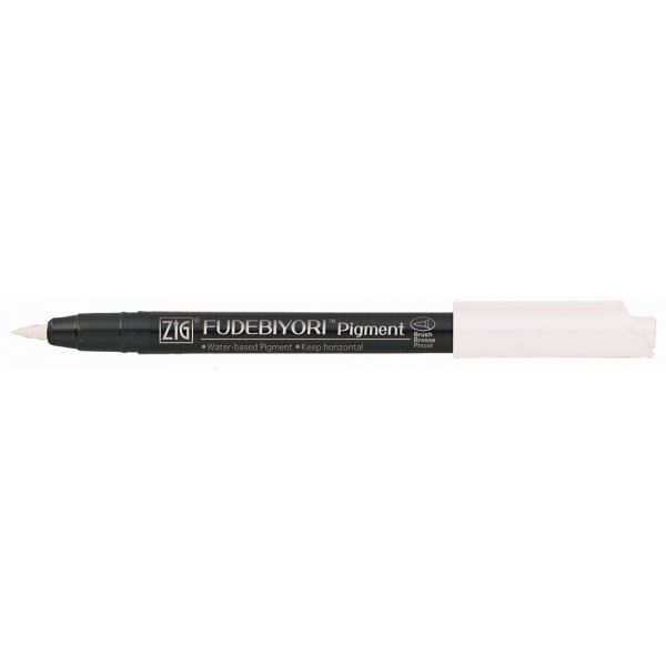 Stylo pinceau ZIG Fudebiyori - Blanc lait