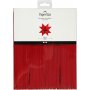 Bandes toiles - rouge - 6,5 cm, 500 bandes