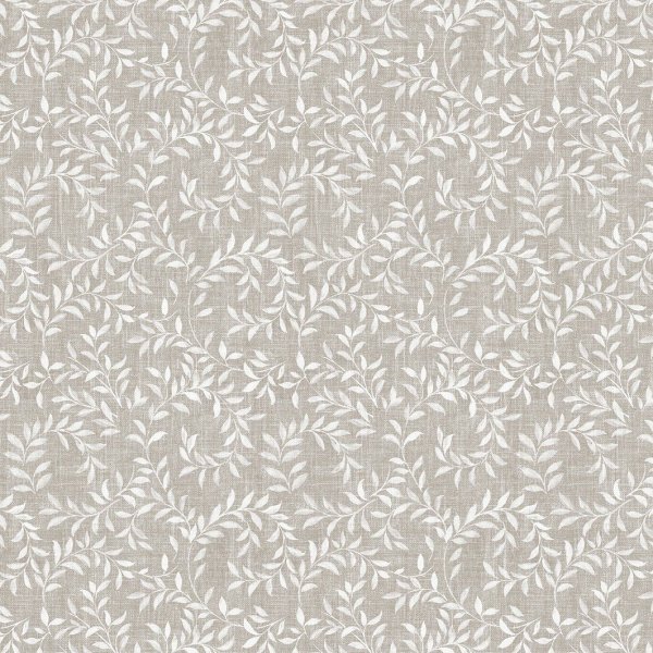 Toile cire PVC Petite feuille - Lin