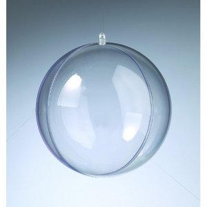 Boule en plastique - transparente et séparable (PS) Boule en plastique - transparente et séparable (PS)