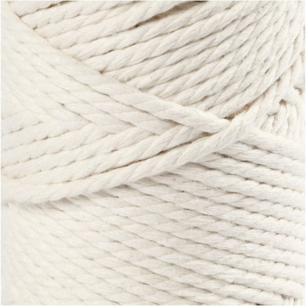 Fil macramé - blanc cassé - Ø4 mm - 55 m Fil macramé - blanc cassé - Ø4 mm - 55 m
