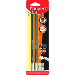 Crayon - Maped - Pointe gomme Jumbo x2 + taille-crayon Crayon - Maped - Pointe gomme Jumbo x2 + taille-crayon