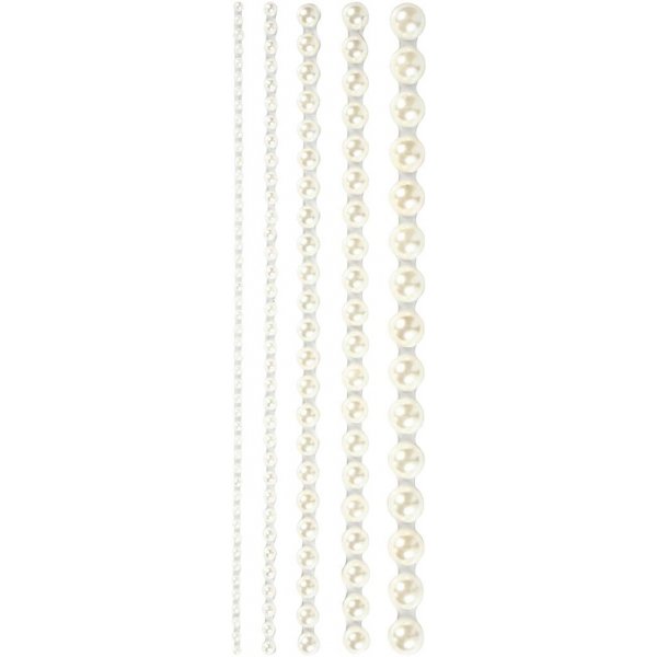 Strass - blanc - 2-8 mm - 140 pcs