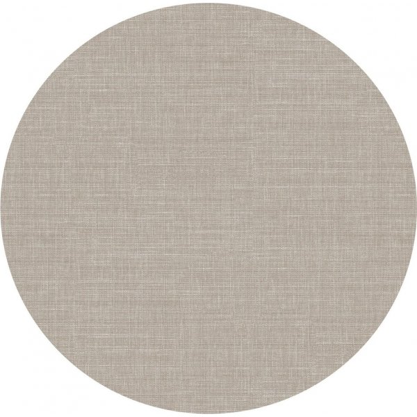 Toile Cire PVC Ronde Lin - Beige