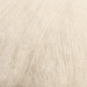 Fil de soie d'alpaga brossé DROPS - 25g - Naturel (01) Fil de soie d'alpaga brossé DROPS - 25g - Naturel (01)