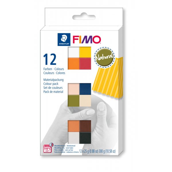Modle Fimo Soft Set 12x1/2 - Naturel