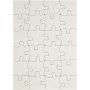 Puzzle - blanc - 15 x 21 cm - 16 pcs