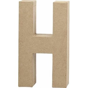 Lettre en carton - H - 5 cm Lettre en carton - H - 5 cm