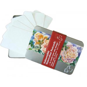 Carte postale aquarelle en boîte métal Hahnemühle 230g coton extra grossier - 148 x 105mm Carte postale aquarelle en boîte métal Hahnemühle 230g coton extra grossier - 148 x 105mm