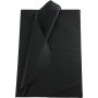 Papier de soie - noir - 50 x 70 cm - 14 g -25 feuilles