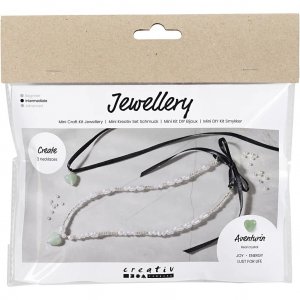 Mini kit DIY - Collier avec cristal d'aventurine Mini kit DIY - Collier avec cristal d'aventurine