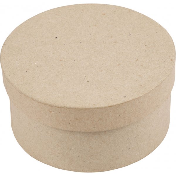 Boîtes rondes en papier mâché - 3 pcs Boîtes rondes en papier mâché - 3 pcs