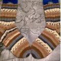 Image client Fil Viking Raggen 150g - Bleu/marron/naturel (719)
