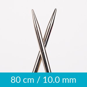 Aiguilles à tricoter circulaires - Laiton - 80cm - Diverses matières et tailles Aiguilles à tricoter circulaires - Laiton - 80cm - Diverses matières et tailles