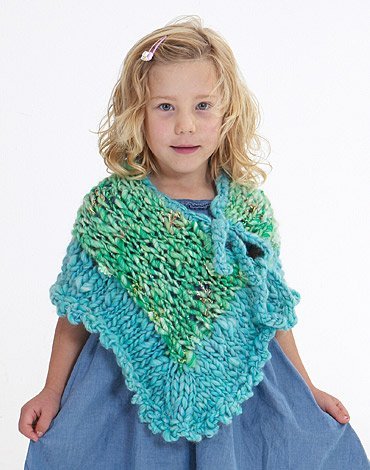 Patron tricot - Poncho et bonnet tricots