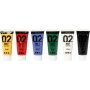 Peinture scolaire - Acrylique - couleurs standards - mate - 6 x 20 ml