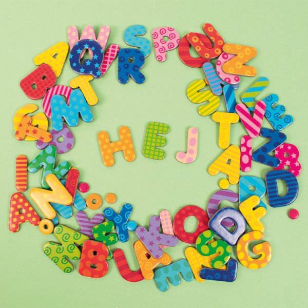 Lettres magntiques  motifs 60 pcs