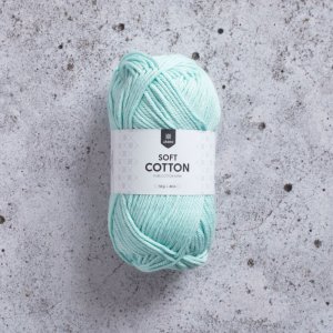 Coton doux 50g - Turquoise pastel Coton doux 50g - Turquoise pastel