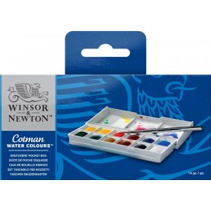 Peinture aquarelle W&N Cotman - Coffret Sketcher's 12 couleurs Peinture aquarelle W&N Cotman - Coffret Sketcher's 12 couleurs