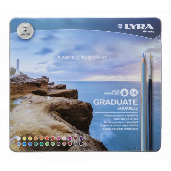 Stylos aquarelle Lyra Graduate - paquet de 24