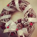 Image client Décor bois 15 mm - rouge 24 pcs. C?ur