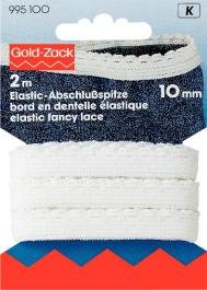 Lacet élastique 10 mm blanc 2 m Lacet élastique 10 mm blanc 2 m