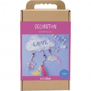 Kit de décoration à faire soi-même pour mobile nuage lune étoile pastel et paillettes Kit de décoration à faire soi-même pour mobile nuage lune étoile pastel et paillettes