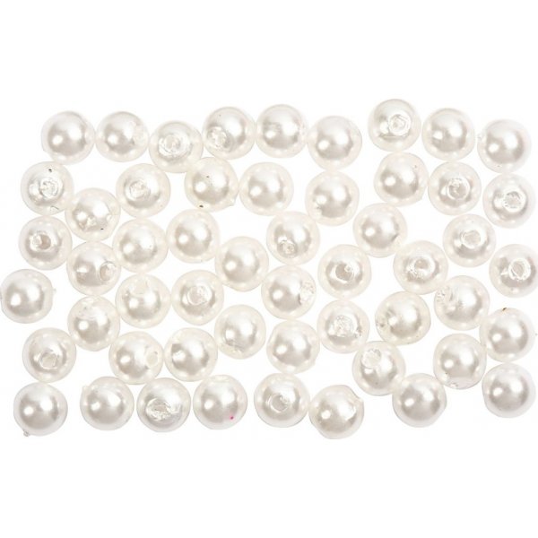Perles de cire - nacre - 5 mm - 100 pcs
