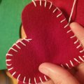 Image client Feuille de feutre 20 x 30 cm - rouge foncé 145g/m² 100% viscose